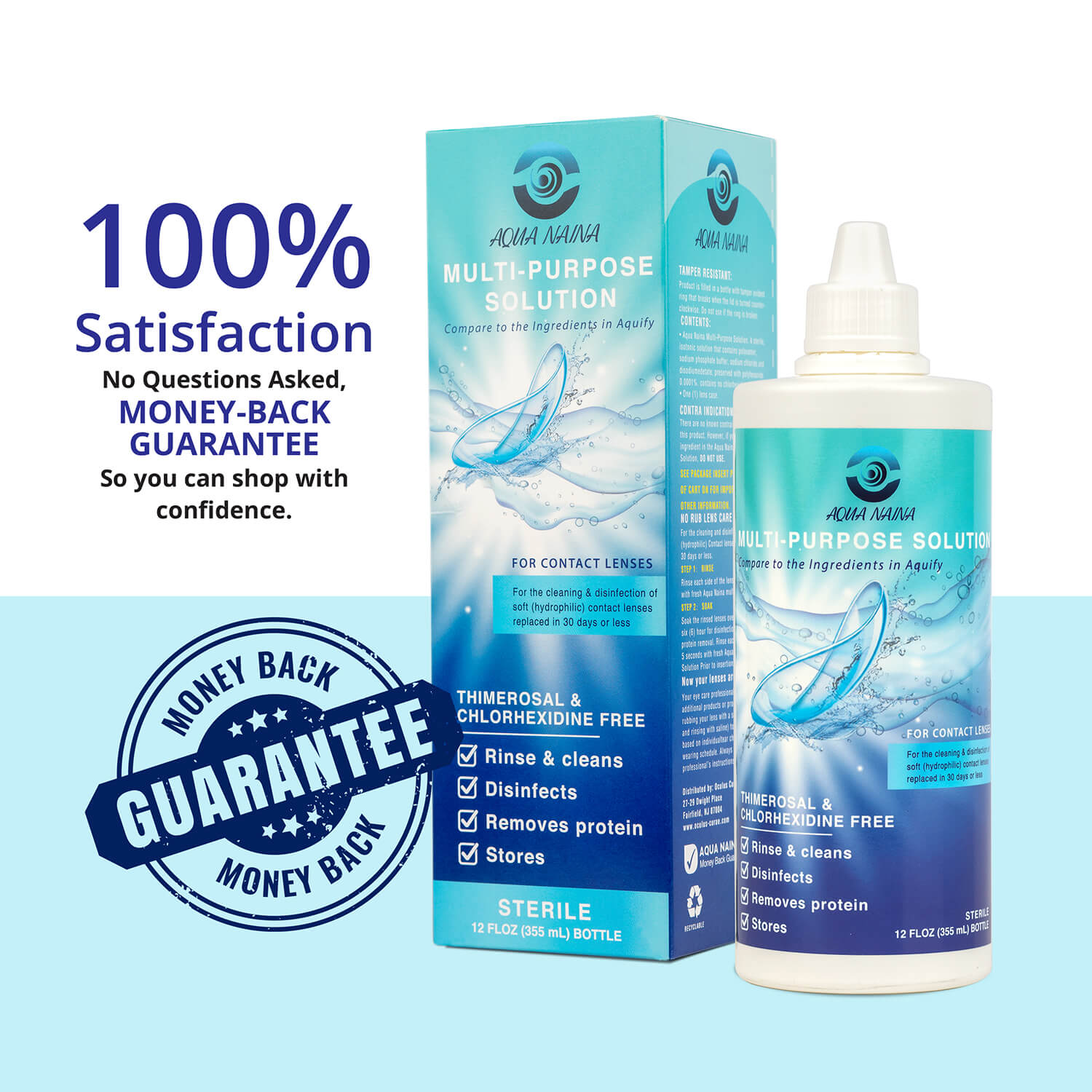 multi purpose solution contact lens